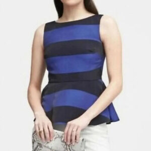 Banana Republic Peplum Top‎ Size Petite 6 NWT
